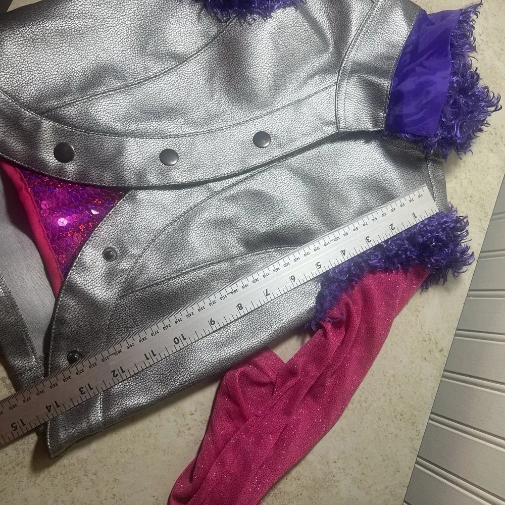 Disney Store Exclusive Hannah Montana Costume Jacket Vest Sequin Top Girls S 7/8